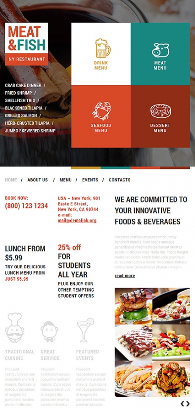 #50944 - Kavinės ir restoranai dizaino šablonai
