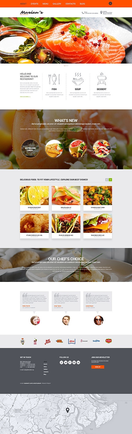 #52305 - Kavinės ir restoranai dizaino šablonai