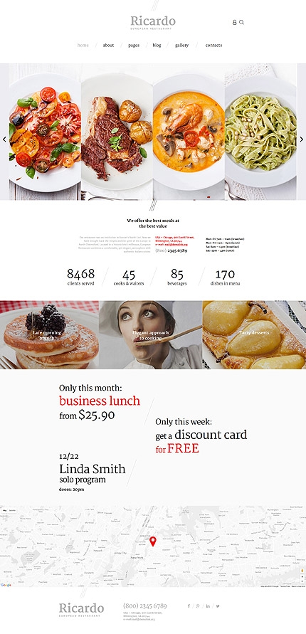 #57574 - Kavinės ir restoranai dizaino šablonai