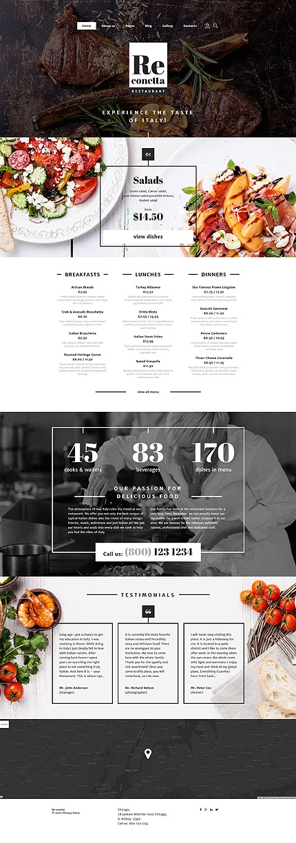 #58322 - Kavinės ir restoranai dizaino šablonai